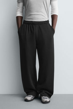 WIDE-LEG JOGGER TROUSERS - Zara фото 25