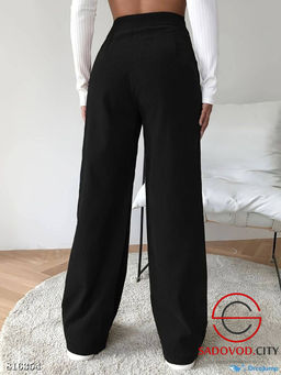 Штаны женские широкие с высокой посадкой