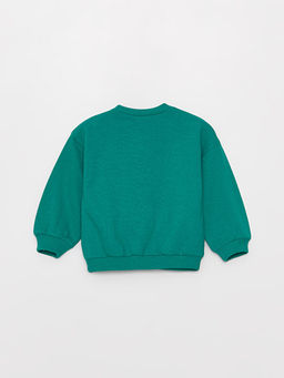 Bisiklet Yaka Uzun Kollu Mickey ve Minnie Mouse Bask?l? K?z Bebek Sweatshirt - Waikiki фото 2