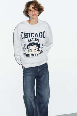 SWEATSHIRT WITH BETTY BOOP PRINT - Zara фото 2