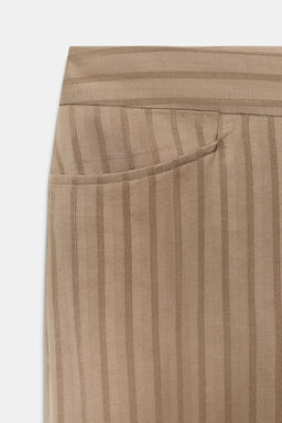 ZW COLLECTION FLARE STRIPED TROUSERS - Zara фото 8
