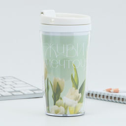 Подарочный набор, ежедневник А6 80 листов и термостакан 250 мл С 8 марта - Artfox фото 3