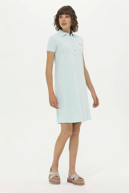 U. S. Polo Assn Женское трикотажное платье зеленого цвета - U.s. polo assn фото 9