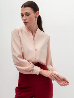 Блузка OD-735-10 бледно-розовый - Tantino фото 9