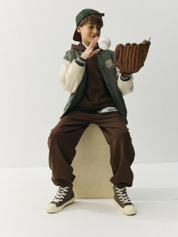 Джоггеры оверсайз облегченные "Шоколад" 7+