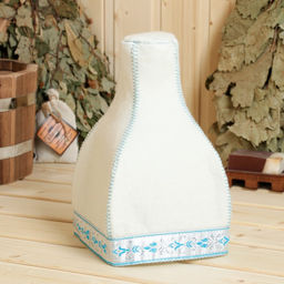 Шапка для бани Саукеле, белая