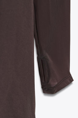 COMBINED TULLE SHORT PLAYSUIT - Zara фото 8