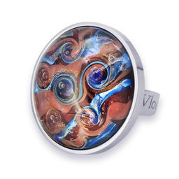 Кольцо из муранского стекла CINNABAR KO4691