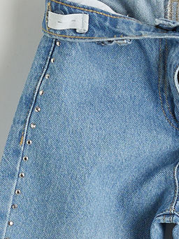 Beli Ayarlanabilir Lastikli K?z ?ocuk Jean Pantolon