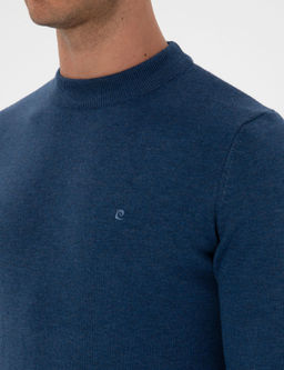 _ndigo Melanj Slim Fit _eyrek Yaka Basic Triko Kazak - Pierre cardin фото 7