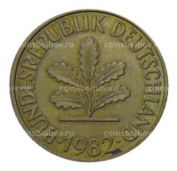 Монета 10 пфеннигов 1982 года F Германия