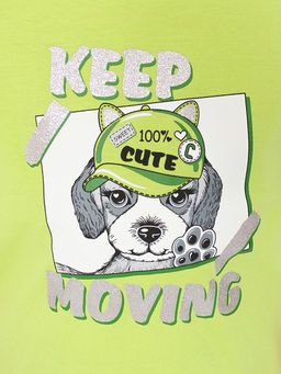 CRB wear/HSKG 63843-36 Футболка для девочки,лайм/Ex.Cherubino фото 4