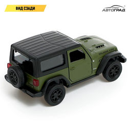 Машина металлическая JEEP WRANGLER, 1:32, инерция, цвет матовый зелёный - Автоград фото 5