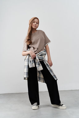 Футболка с контрастной отделкой Кокос 7+ - Bungly фото 3