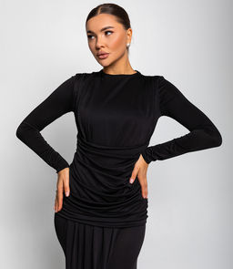 Платье #БШ2887, чёрный