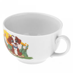 Чашка чайная фарфоровая Шарик 210мл, д8,5см, h6см, форма Янтарь (Россия) - Домашняя мода фото 3