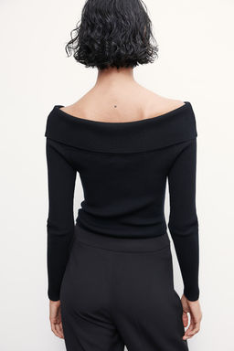 Top off-the-shoulder en punto de canale - H&m фото 5
