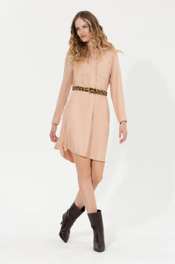 Kad_n Pudra Dokuma Elbise