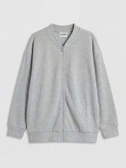 Kolej Yaka Erkek ?ocuk Fermuarl? Sweatshirt