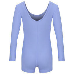 Купальник гимнастический Grace Dance, с шортами, с длинным рукавом, р. 38, цвет сирень  фото 10