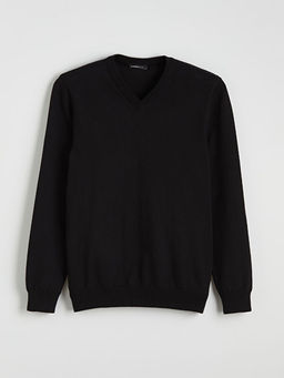 V Yaka Erkek Triko Kazak