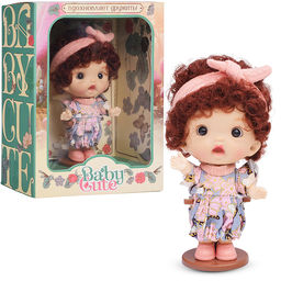 Виниловая кукла Baby Cute с бантиком, 10 см