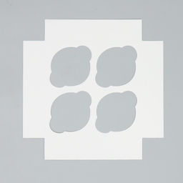 Цена за 5 шт. Коробка складная на 4 капкейка с окном «С Новым годом!», 16×16×10 см