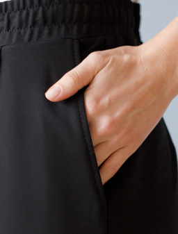 VILATTE / Свободные брюки из эластичного футера-двухнитки  фото 3