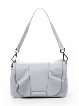 LACCOMA сумка АУ4497-серо-голубой натуральная кожа хлопок
