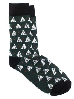 Носки НГ р.35-40 Wow Ёлки Орнамент