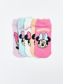 Носки для девочек 5 шт с принтом Minnie Mouse
