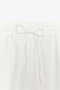 ZW COLLECTION LINEN TROUSERS WITH VENTS - Zara фото 9