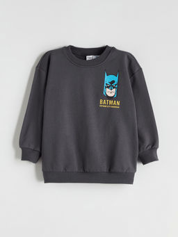 Batman Bask?l? Erkek ?ocuk Sweatshirt