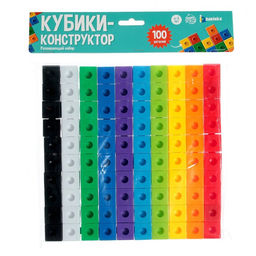 Развивающий конструктор Кубики, 100 деталей - Iq-zabiaka фото 9