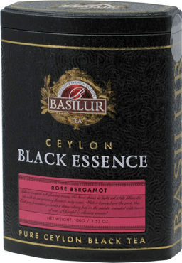BASILUR. Black Essense. Роза-Бергамот 100 гр. жест.банка