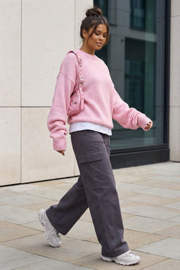 Брюки карго прямые хлопковые арт 4203