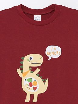 Bisiklet Yaka K?sa Kollu Bask?l? Erkek Bebek Ti??rt - Waikiki фото 3