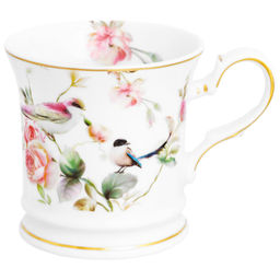 Кружка 170 мл 10,5*8*7,5 см "Певчие птички" фарфор NEW BONE CHINA