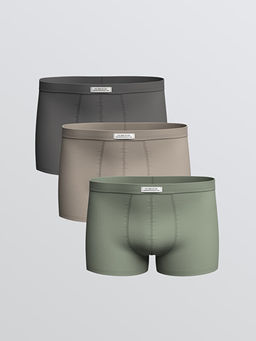 Standart Kal?p Pamuklu Esnek Erkek Boxer 3l?