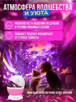 Ночник - проектор Звездное небо (3453) - Мой органайзер фото 3