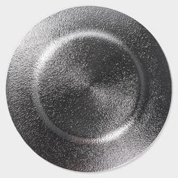 Тарелка стеклянная Magistro «Карамель. Синее серебро», d=27 см, цвет синий