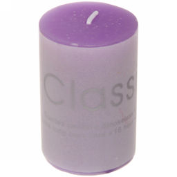 Цена за 4 шт. Свеча "Classic" 5*7,5см цвет лавандовый ZD-002