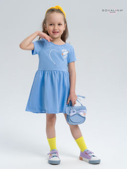 Платье Лето голубой сердце LE - Sovalina фото 12