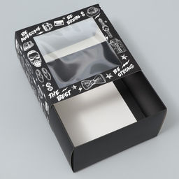 Цена за 5 шт. Коробка-фоторамка подарочная складная, упаковка, Мужская, 14?14?8 см