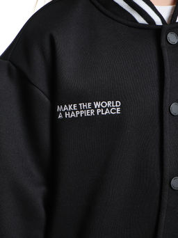 Бомбер (джемпер) 33-25015 черный - Mini maxi фото 10