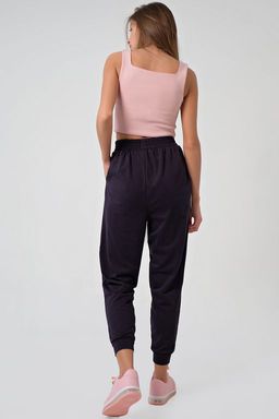 Джоггеры трикотажные на резинке синие - Fly фото 3