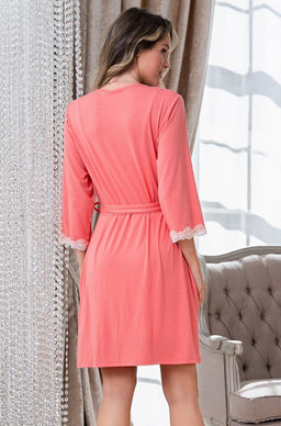 Короткий запашной халат Mia-Amore с рукавами длиной  фото 5