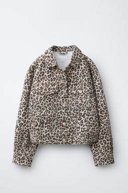CAZADORA DENIM ANIMAL PRINT / Marr?n - Zara фото 5