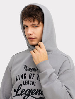 Худи мужское серое серый пепел 121794 - Mark formelle фото 5