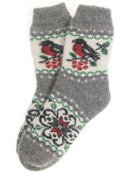 Носки женские "Снегирь со вставкой" 7639-1